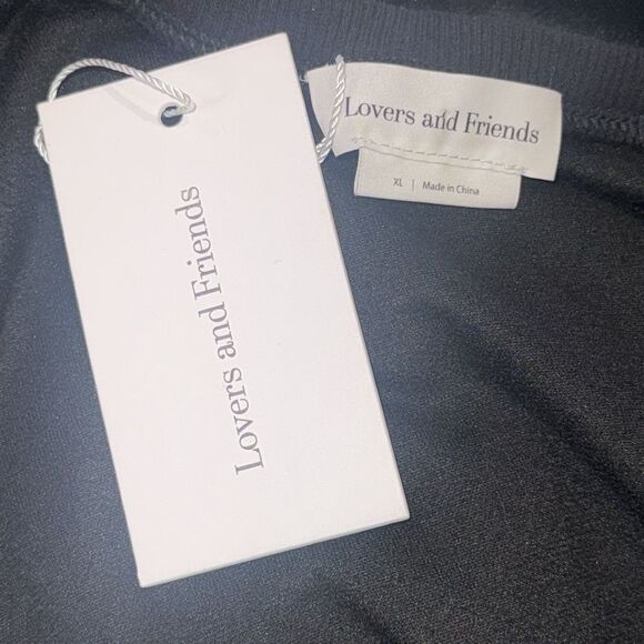 NWT Lover and Friends Zasha Jumpsuit in Black Velvet XL Revolve - Picture 12 of 13